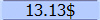 13.13$
